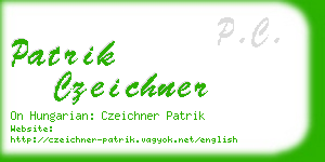 patrik czeichner business card